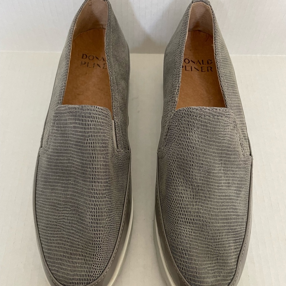 Donald J. Pliner Conner Loafer Lizard Suede and Leather - Picture 3 of 7